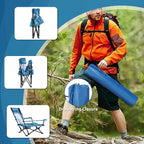 HaSteeL Folding Beach Chair Set of 2, Foldable Striped Camping Chairs for Outside, Low Beach Chair Portable for Adults Fishing, Picnic, Outdoor BBQ, Travel, Sports, Cup Holder & Storage Bag