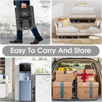 Folding Hand Truck with 6 Wheels and Elastic Ropes - Portable Heavy Duty Dolly Cart for Travel and Moving