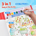 JoyCat Paint with Water Coloring Books for Toddlers, Watercolor Painting Sets for Kids Ages 3-5 4-8, Arts and Crafts Drawing Activities Toy Birthday Gifts for Boys Girls (Farm)