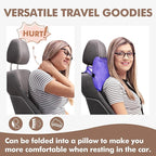 Tirrinia Travel Blanket and Pillow Set, Soft Compact Airplane Blanket with Foot Pockets, 4-in-1 Travel Essentials for Women Men, Portable Travel Gifts for Her, Travel Blanket for Airplanes, Cars