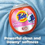 Tide Power PODs + Downy Laundry Detergent Pods, 63 Count, Soft Boosters + April Fresh (Pack of 4)
