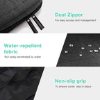 BAGSMART Electronics Organizer Travel Case, Small Cord Bag for Travel Essentials, Tech bag for Men Women, Cable Organizer for Phone, SD Card, Black