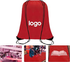 60 Pieces Red Drawstring Backpack Bags Sports Sackpack Bulk Cinch Gym Bag For Women Men Outdoor Sports Backpack