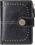 Small Wallet for Women Bifold Credit Card Holder RFID Blocking with Zipper Pocket