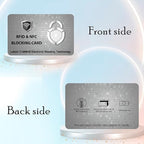 SaiTech IT 10 Pack RFID Blocking Card Protect Your Entire Wallet, Purse and Cards from NFC Contactless Theft Wallet for Men & Women - PL Silver