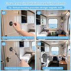 Magnetic Clothesline for Cruise Ship Cabin Approved - Portable Travel Clothes Line,Strong Rubber Coated Non-Scratch Magnets,Travel Clothesline for Cruise Ship Essentials(Updated Stronger Magnets)