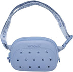 Crocs Classic Belt Waist Bag, Customizable Fanny Pack, Personalize with Jibbitz Charms, Blue Haze, One Size