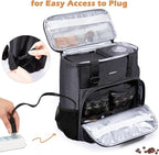 BAGSPRITE Travel Coffee Maker Carrying Case for Keurig K-Mini Plus & K-Slim – Portable Single Serve Coffee Machine Storage Bag with Accessories Space, Coffe e Maker Travel Bag