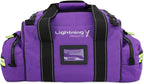 Lightning X MB30-SKC Large EMT Trauma Kit | Fully Stocked First Responder Bag w/ 240+ Supplies | EMS Fire Police Office Sports Team Emergency Medical Kit - Purple