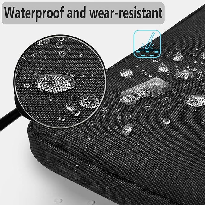Hseok Laptop Shoulder Bag 15-15.6 inch Shockproof Water-Resistant HandBag with Small Case Compatible with MacBook Pro Neo 16" M5 M4 M3 M2 M1, Mac Pro Air 15", XPS 15/16, Most 15" 15.6" 16",Black