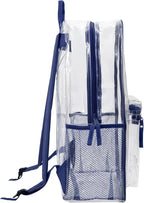 Trail maker Clear Backpack Heavy Duty with Padded Straps, Side Pockets for Kids, Boys, Girls, School, Stadium Approved Events