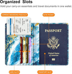 FINTIE Passport Holder, Slim Travel Wallet RFID Blocking Card Case Cover Passport Cover Protector Essentials with Credit Card Slots for Women/Men | Slim, RFID Blocking, Card Case Cover, Essentials, Credit Card Slots