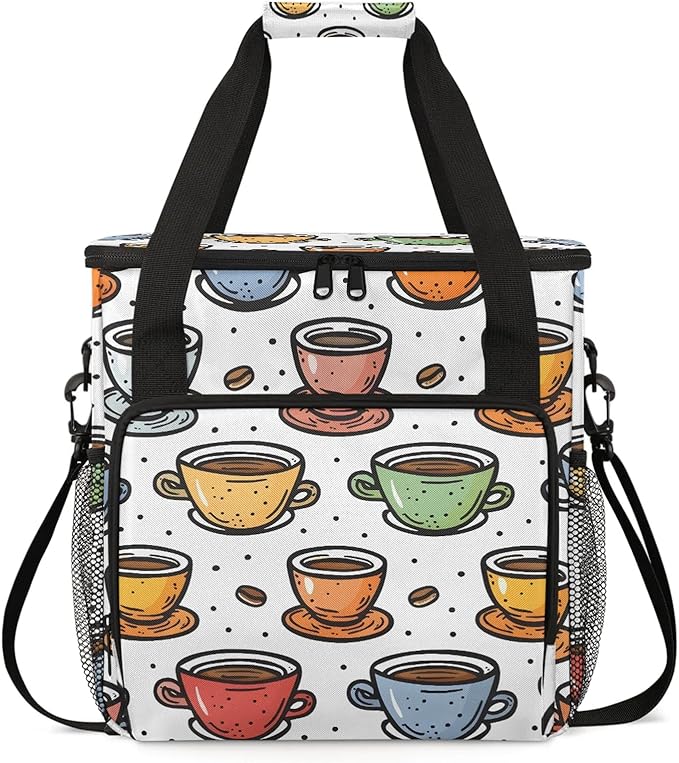 Travel Coffee Maker Carrying Bag Compatible with Keurig K-Mini or K-Mini Plus, Single Serve Coffee Maker Portable Storage Bag with Shoulder Strap(Bag Only)