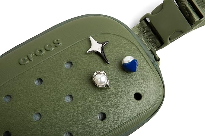 Crocs Classic Belt Waist Bag, Customizable Fanny Pack, Personalize with Jibbitz Charms, Cargo, One Size