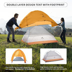 Naturehike Cloud Up Tent, Lightweight Backpacking Tents, Waterproof Ultralight Tent for Camping Hiking Backpacking