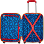 American Tourister Mickey Mouse Carry-On Luggage - Airline Approved, Durable Hardshell with Micky, Donald Duck, Pluto & Goofy - Roll Confidentially with Spinner Wheels & Colorful Adjustable Handle