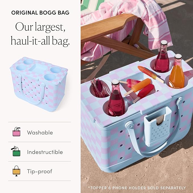 BOGG BAG Original Tote – Durable, Washable, Tip-proof – Beach, Pool, Boat, Work, Sports
