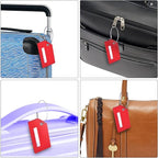 Silicone Luggage Tag with Name ID Card Perfect to Quickly Spot Luggage Suitcase