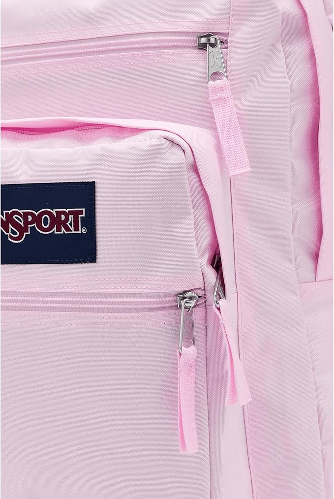 JanSport Laptop Backpack - Computer Bag with 2 Compartments, Ergonomic Shoulder Straps, 15” Laptop Sleeve, Haul Handle - Pink Ice
