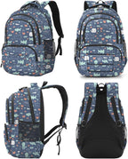 rickyh style School Backpack Travel Bag for Men & Women Lightweight College Back Pack with Laptop Compartmen
