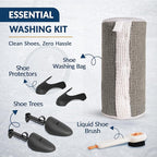 XL Tennis Shoe Washing Machine Bag with Magnetic Zipper Protection │ Reusable Laundry Shoe Cleaning Bag for Sneakers - Deep Cleans Without Damage │ Washer & Dryer Safe │ 7 in 1 Essential Wash Bundle