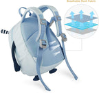 GAGAKU Toddler Backpack with Leash - Mini Kids Backpacks for Boys 2-4 Years Child Safety Backpack 3D Cartoon Animal Anti-Lost Preschool Backpack - Blue