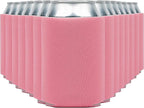 Blank Beer Can Coolers Sleeves (30-Pack) Soft Insulated Beer Can Coolies - HTV Friendly Plain Koolies in Bulk for Beer Cans & Bottles - Coolie Blanks for Vinyl Projects & Wedding Favors (Salmon)