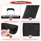 Luggage Handle Wrap [6PCS] - Neoprene Luggage Identifiers Use for Suitcases & Carry on & Travel Accessories - [Black-6IN/15CM] Comfort Grip Handle Cover