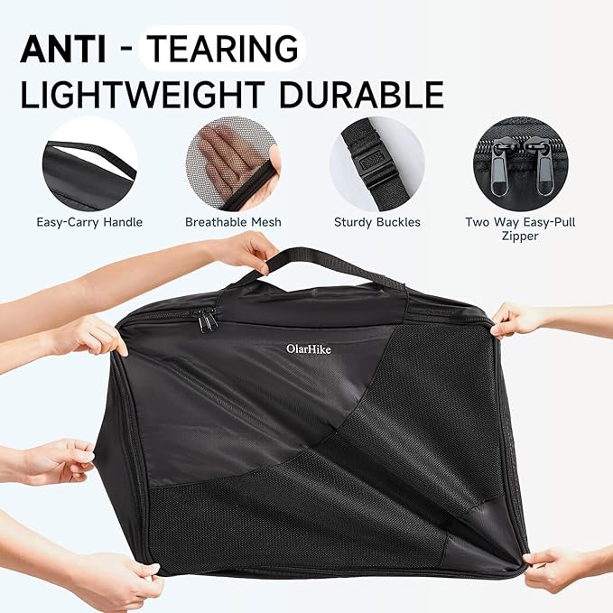 11 Set Packing Cubes for Travel, Gifts for Women Mom,Anti-Tearing Suitcase Organizer,OlarHike Vacation Essentials & Accessories for Cruise Ship