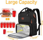 MATEIN Work Backpack for Women, Insulated Cooler Backpacks with Lunch Box, 15.6 Inch Laptop Backpack with Lunch Compartment Reusable Water Resistant Food Bag for College Camping Picnics Womens Gifts