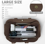 HOMESPON Large Canvas Tote Bag for Women Everything Bag with Pockets and Laptop Sleeve