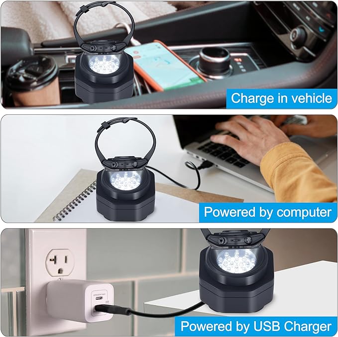 CoolFire (The Original) - USB-C UV Free Solar Watch Fast Charger for All Eco Solar Watches. Safe 24/7 Charging (No 8H Timer Needed). Reloj Hombre Portable Charger. BK