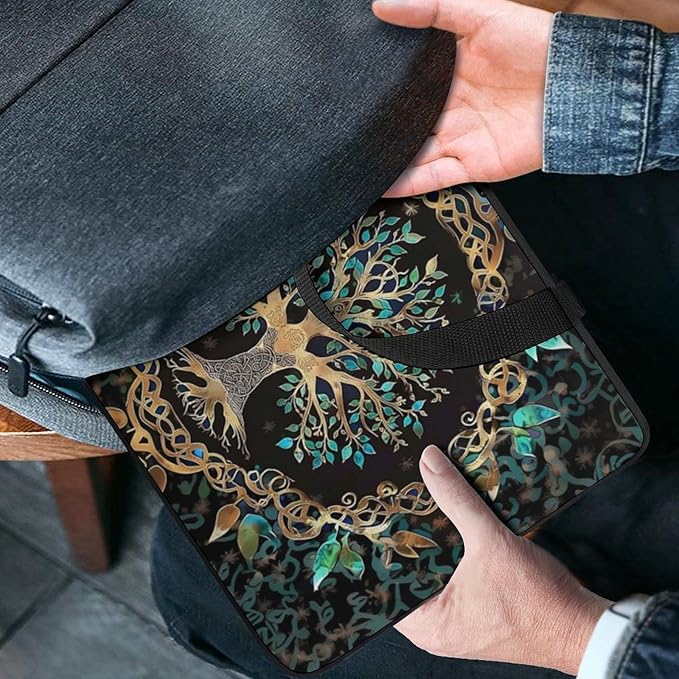 Tree of Life Bohemian Laptop Bag Laptop Case Computer Messenger Bag with Adjustable Shoulder Strap
