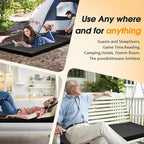 CYMULA Camping Cot Mattress 2in Memory Foam Sleeping Pad,Soft Warm Non-Slip Camping Mattress Topper with Retaining for Adults,Portable Roll up Pad for Travel（only Mattress）
