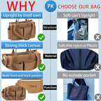ZHMO Canvas Tote Bag for Women,Women's Bags Crossbody Bags Work Laptop Tote Bag Large Handbags Purse for Travel Nurse Teacher
