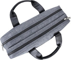 Vangoddy Laptop Bag Crossbody Messenger Water Resistant Shoulder Briefcase Professional Computer Case Gray for Work, Commute
