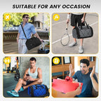 Vorspack Gym Bag for Men - 21 Inches Duffle Bag for Travel Lightweight Duffel Bag with Shoe Compartment Personal Item Travel Bag Weekender Bag for Travel Sports Gym - Grey