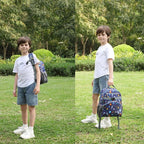 FlowFly Kids Backpack for Toddler Boys Girls, Simple Lightweight Bookbag for Daycare Kindergarten Elementary School Travel, Small Modern Bag (Medium 15''), Digital Camo