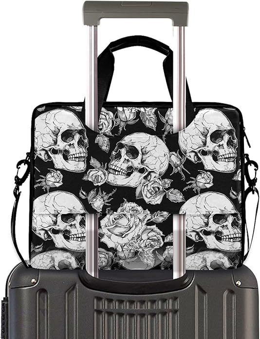 MNSRUU Laptop Bag for 15.6 inch Black Gothic Bats