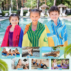 12 Pcs Oversized Microfiber Beach Towels Set 30 x 60 Extra Large Fiber Swim Pool Towel Absorbent Bath Blanket for Travel Vacation Accessories Gift Spa Soft Lightweight (Summer)
