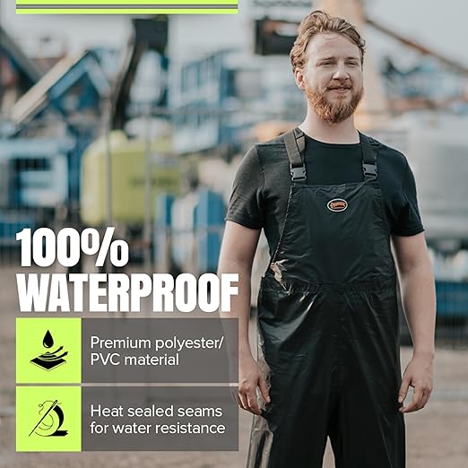 Pioneer Hi Vis Lightweight Waterproof Safety Rain Suit - Reflective Work Rain Gear for Men and Women