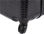 American Tourister Stratum XLT Expandable Hardside Luggage with Spinner Wheels, Jet Black, Checked-Large 28-Inch