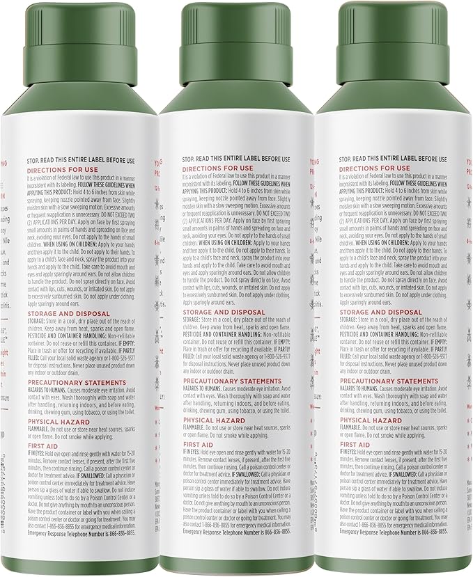 Grand Tongo Green Tea + Mint Insect Repellent, 12-Hour Mosquito & Tick Protection, Picaridin-Based, Water-Based, Lightweight, Quick-Drying, Vanishing Scent, DEET Alternative, Face & Body Use, 3 Pack