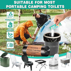 Portable Toilet Gel, Poo Powder for Portable Toilet, Camping Toilet Gel, Pee Powder, Portable Toilet Powder for Outdoor Camping and Hiking Toilet Gel Powder