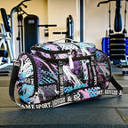 Gym Duffle Bag Backpack with Shoe Compartment,4 ways Travel Backpack for Women and Men,Multi-Functional Weekender bag with Waterproof Layer&Laptop Compartment for Fitness, Travel,Camping