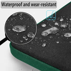 Hseok Laptop Shoulder Bag 15-15.6 inch Shockproof Water-Resistant HandBag with Small Case Compatible with MacBook Pro Neo 16" M5 M4 M3 M2 M1, Mac Pro Air 15", XPS 15/16, Most 15" 15.6" 16",BK-green