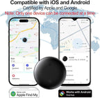 GPS Tracker for Vehicles No Subscription, Car Tracker Tag for Android & iOS, Bluetooth Tracker Device Compatible with Apple Find My & Google's Find Hub for Key, Luggage Wallet Kid Pet (2-Pack)