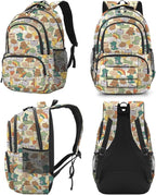 rickyh style School Backpack Travel Bag for Men & Women Lightweight College Back Pack with Laptop Compartmen