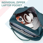 HYC00 Travel Duffel Bag,Carry-on Overnight Weekender Bags for Women,Sports Tote Gym Bag with Wet Pocket