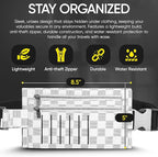 Luxury Travel Wallet – Hidden Money Belt, RFID-Blocking, Anti-Theft Passport Holder for Men & Women (White)